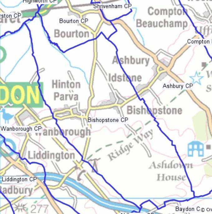 Maps and Hinton Parva Parish