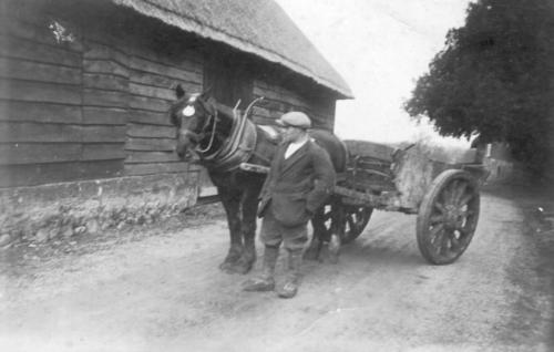 CHURCH-FARM-HORSE-CART-PILL-1930